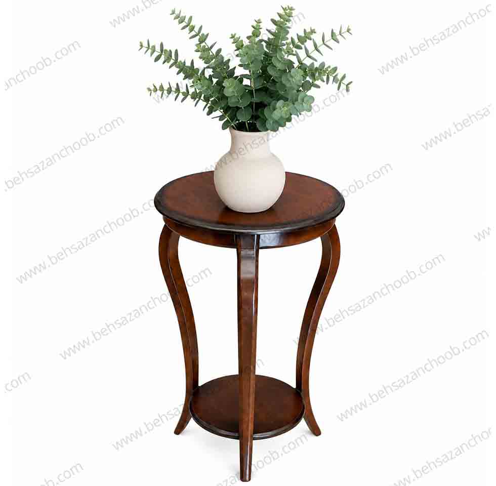 میز تلفن چوبی سه پایه بلند 365